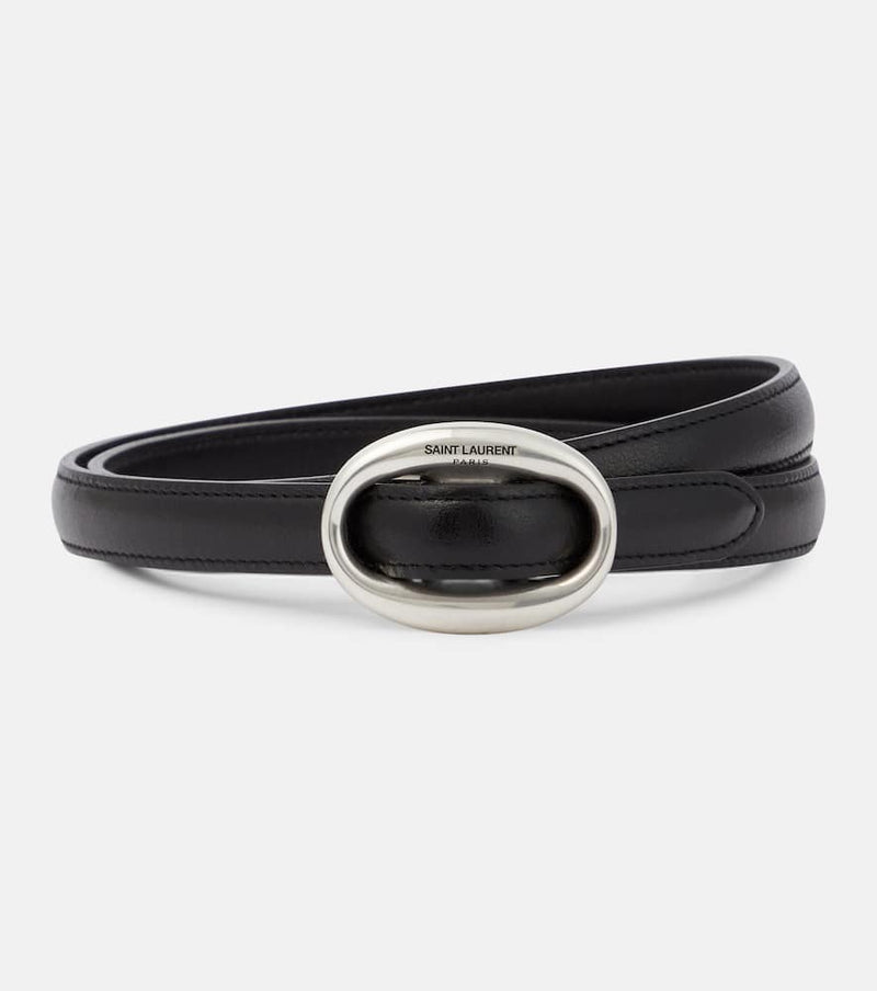 Saint Laurent Slim leather belt