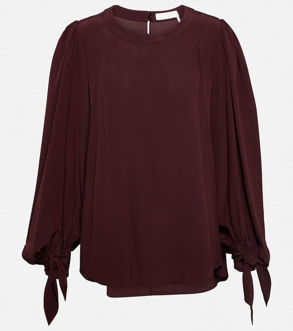 Chloé Silk crêpe de chine blouse