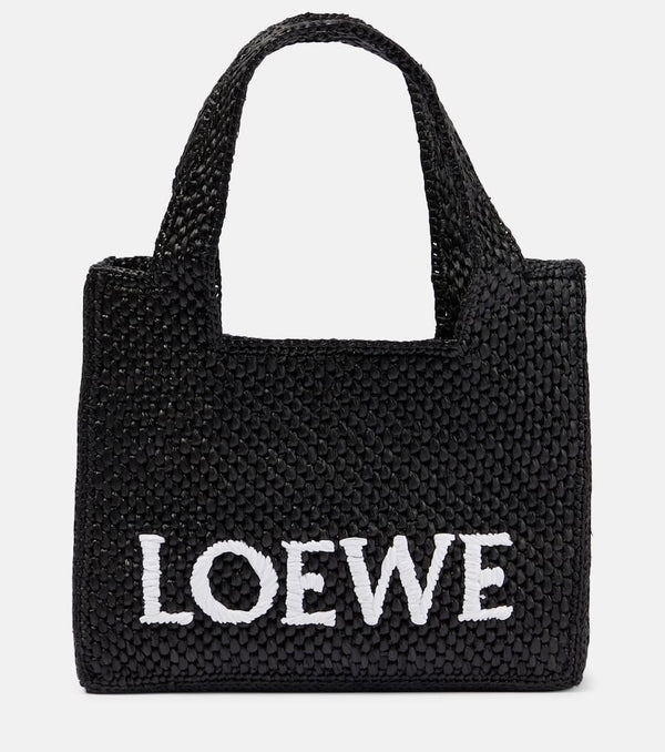Loewe Mini raffia basket bag