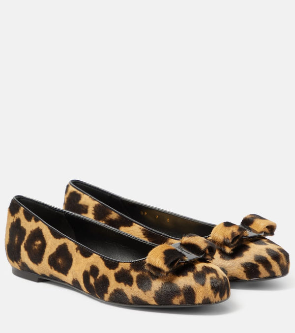 Ferragamo Varina calf hair ballet flats