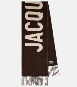 Jacquemus Écharpe logo virgin wool scarf