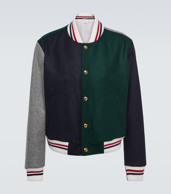 Thom Browne Virgin wool varsity jacket