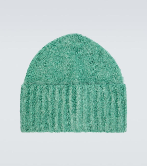 Auralee Brushed mohair knit beanie