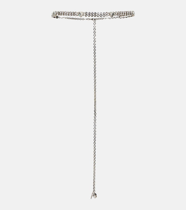 Alessandra Rich Crystal-embellished belt