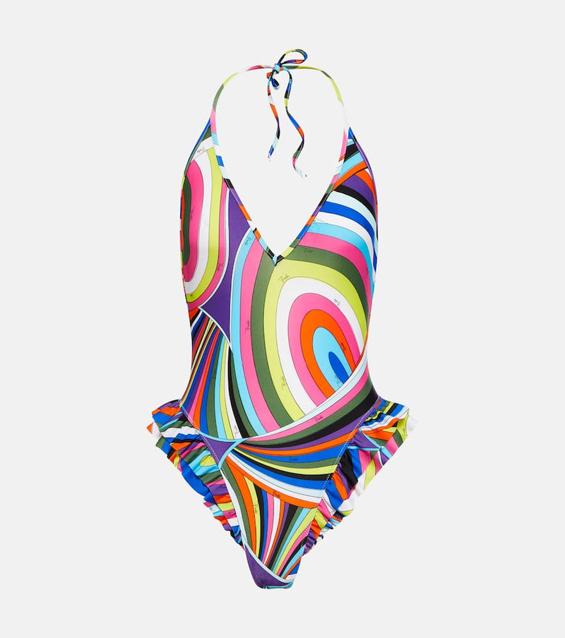 Pucci Iride ruffled swimsuit