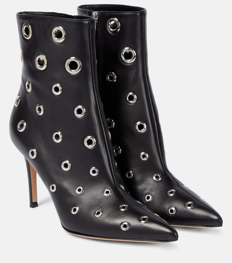 Gianvito Rossi Lydia 85 leather ankle boots