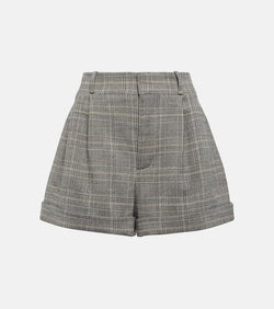 The Mannei Kudebi high-rise wool-blend shorts