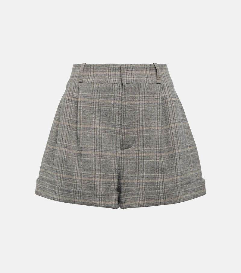 The Mannei Kudebi high-rise wool-blend shorts