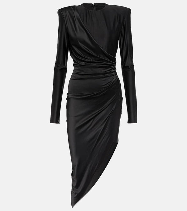 Alexandre Vauthier Asymmetric draped jersey minidress