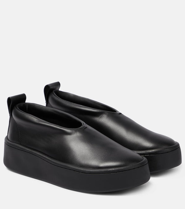 Jil Sander Leather slip-on sneakers