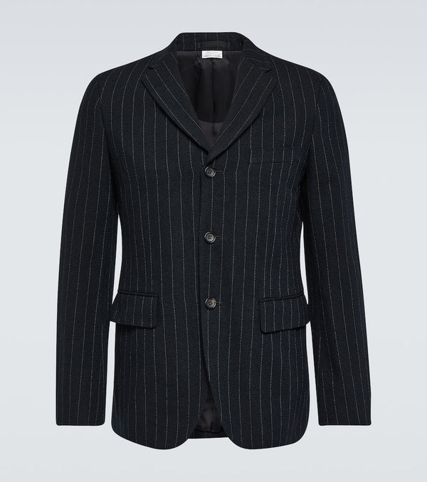 Comme des Garçons Homme Deux Chalk striped single-breasted blazer