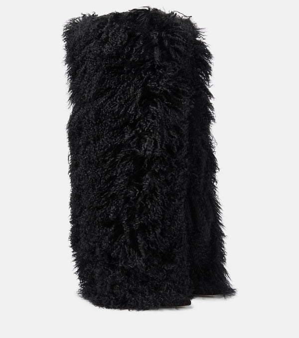 Paris Texas Shearling fur boots