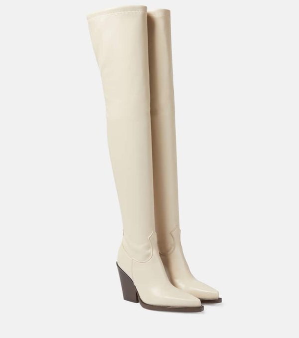 Paris Texas Vegas faux leather over-the-knee boots