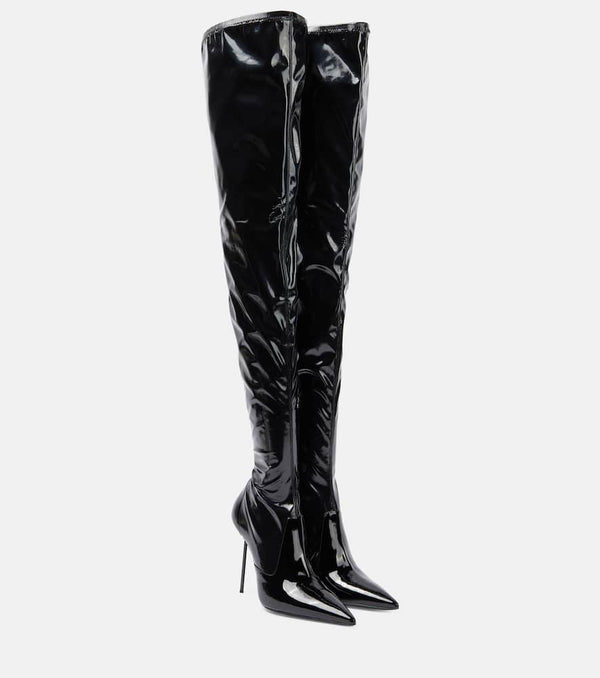 Paris Texas Lidia latex over-the-knee boots