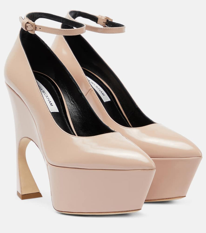 Victoria Beckham Platform leather pumps