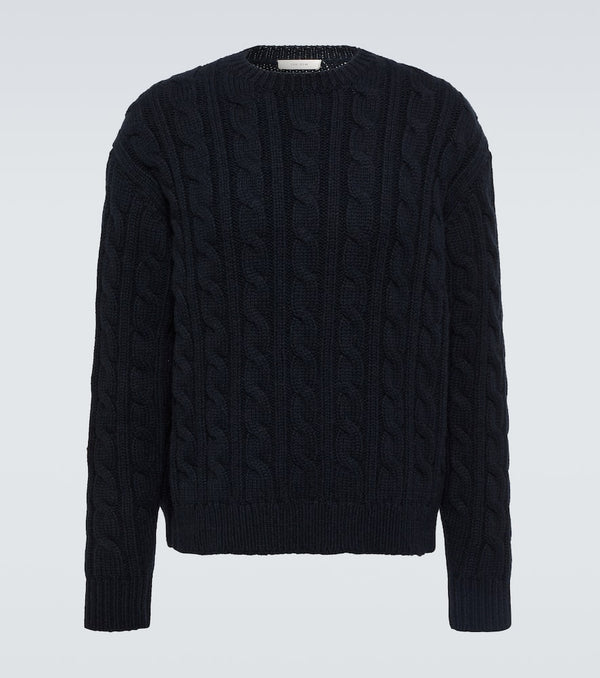 The Row Aldo cable-knit wool-blend sweater