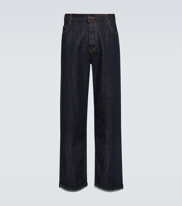 The Row Ross mid-rise straight jeans