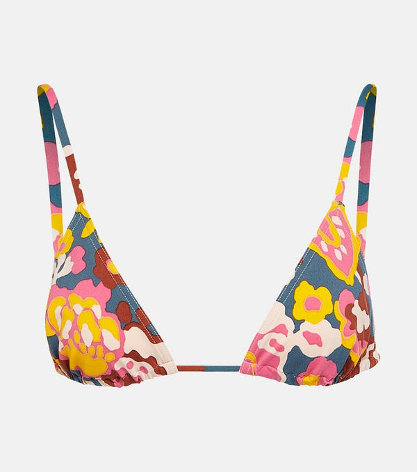 Eres Kiwi printed triangle bikini top