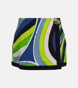 Pucci Iride cotton-blend jersey miniskirt