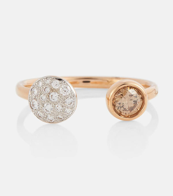 Pomellato Sabbia 18kt rose gold ring with diamonds | LYBSTORE