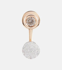 Pomellato Sabbia 18kt rose gold single earring with diamonds