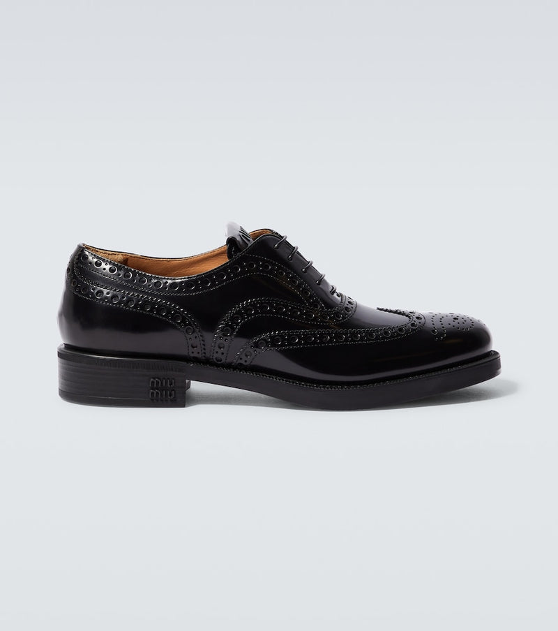 Miu Miu x Church\'s leather brogues