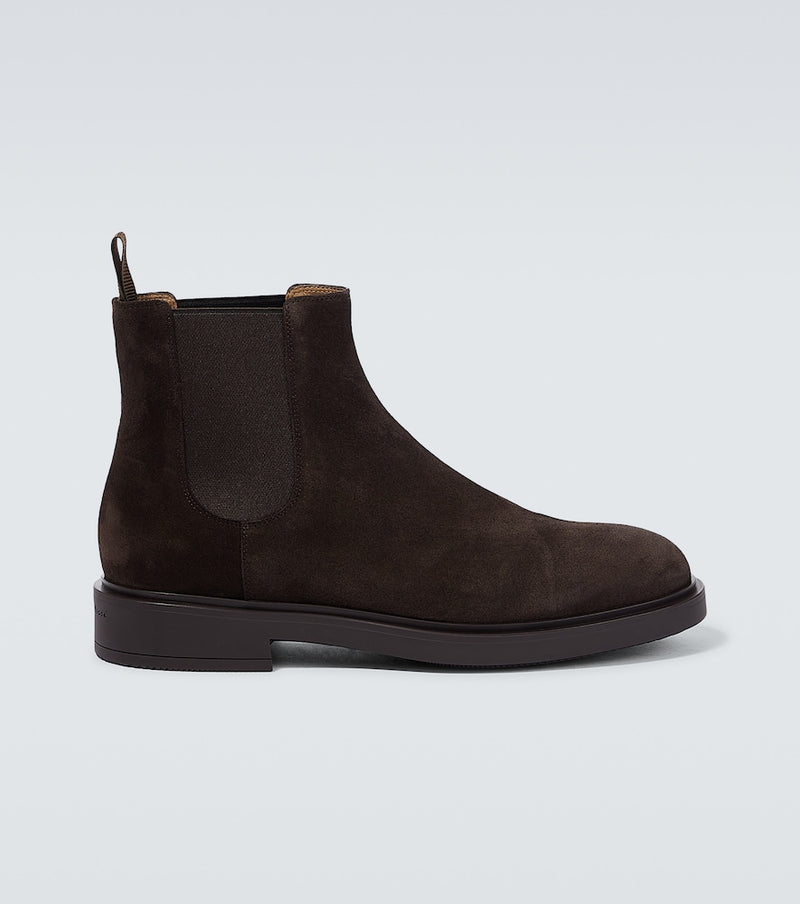 Gianvito Rossi Douglas suede chelsea boots