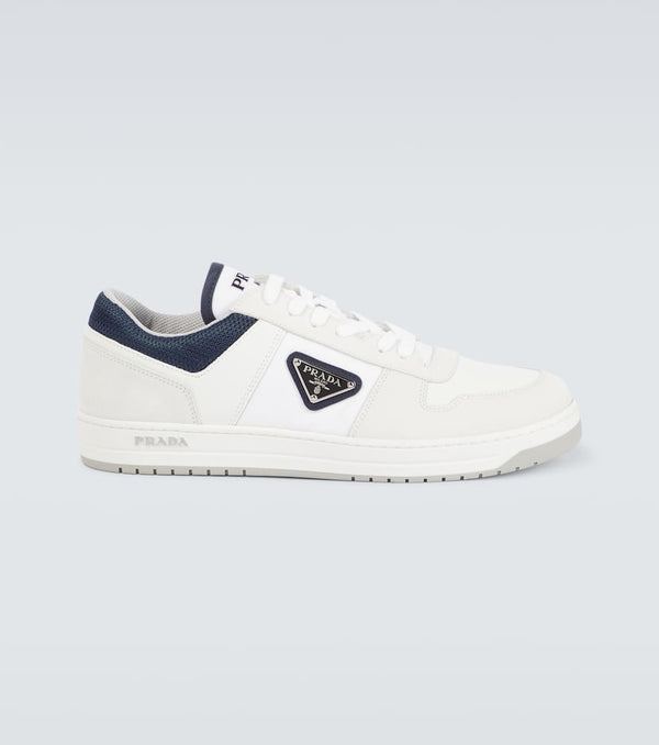 Prada Downtown Re-Nylon leather sneakers