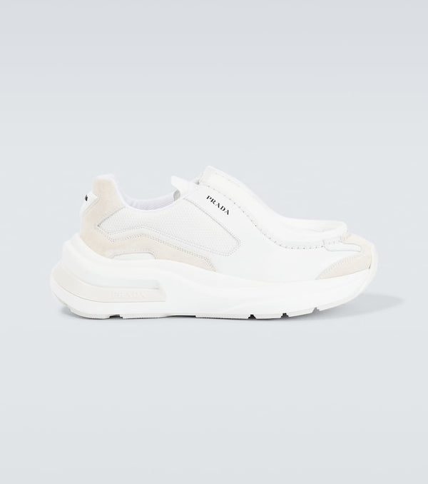 Prada Systeme leather sneakers