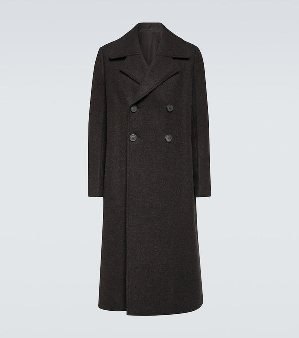 Rick Owens New Bell double-breasted wool coat