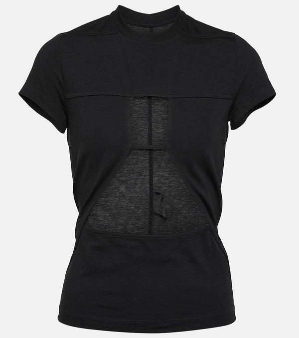 Rick Owens Cutout cotton jersey T-shirt