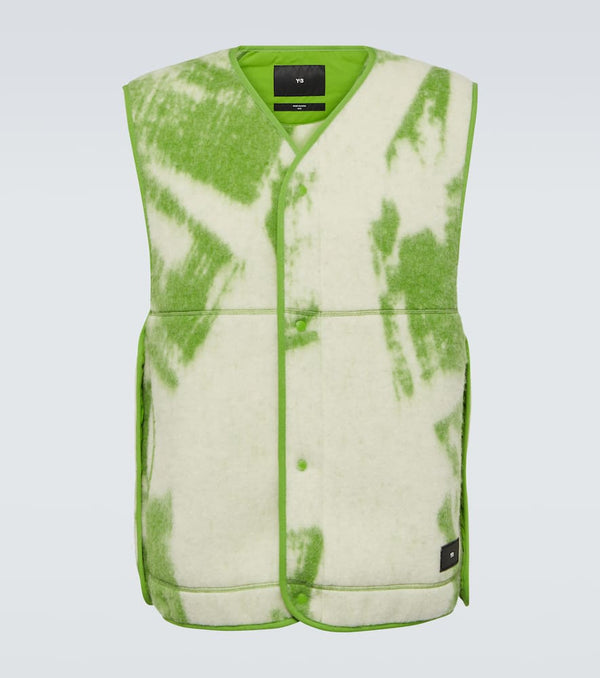 Y-3 Wool-bend fleece vest