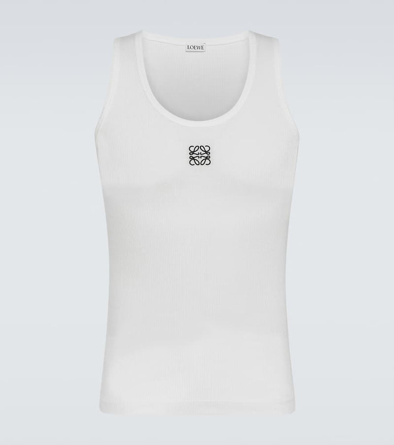 Loewe Anagram cotton-blend jersey tank top