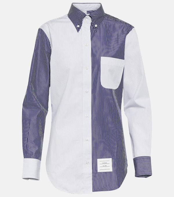 Thom Browne Striped cotton poplin shirt