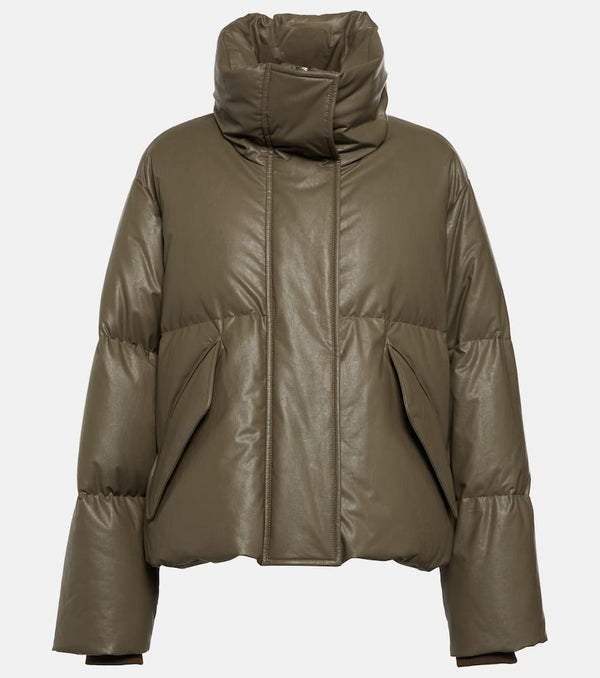 MM6 Maison Margiela Oversized faux leather down jacket