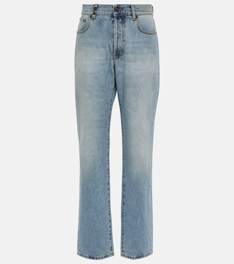 Saint Laurent High-rise straight jeans