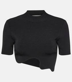 Christopher Esber Maparadita asymmetric crop top