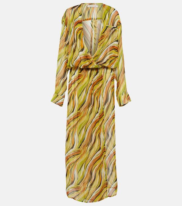 Christopher Esber Printed silk shirt dress