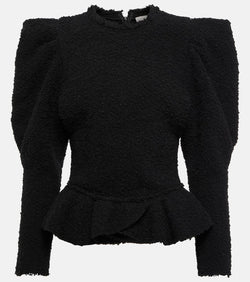 Isabel Marant Giamili bouclé peplum top