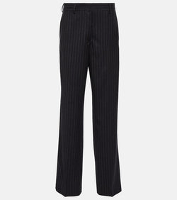 Dries Van Noten Pinstripe wool straight pants