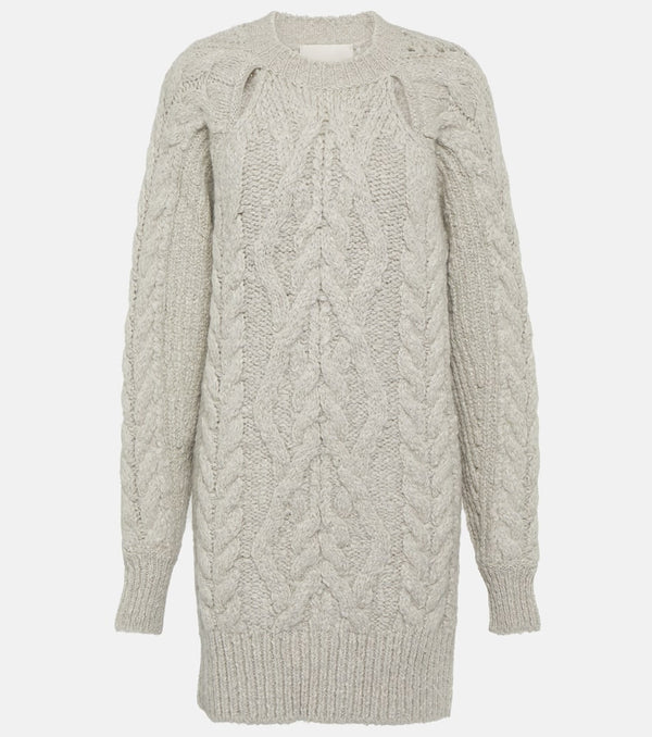 Isabel Marant Nazae cable-knit mini sweater dress