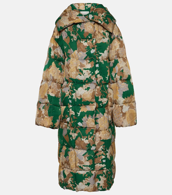 Dries Van Noten Floral quilted coat