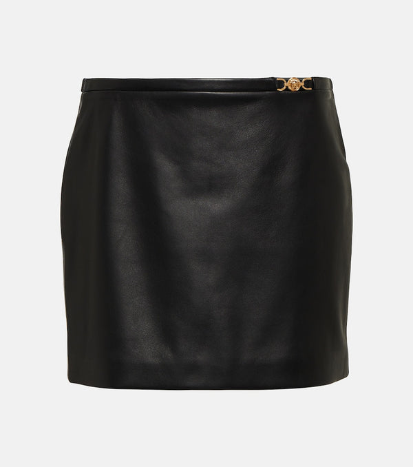 Versace Medusa '95 leather miniskirt