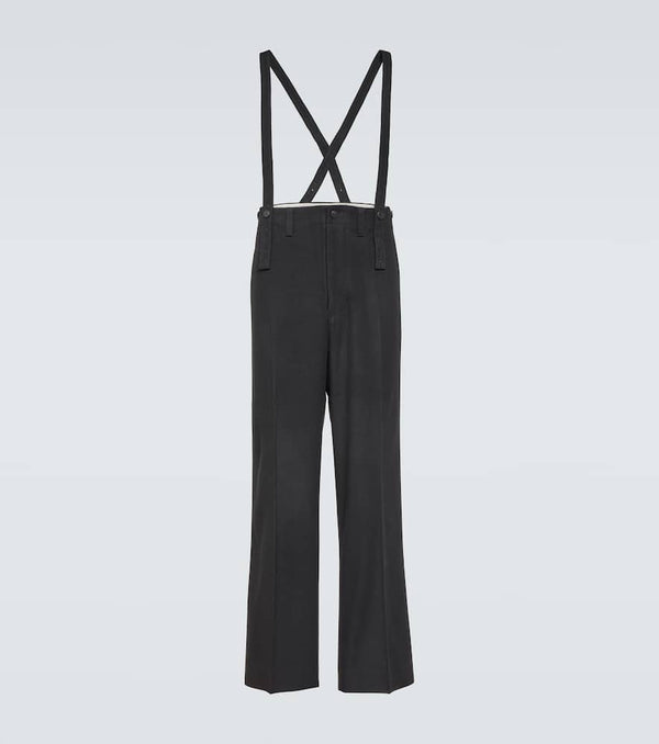 Visvim Tupper wool and linen pants with suspenders