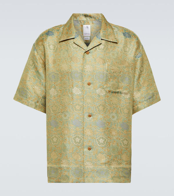 Visvim Copa jacquard silk and linen shirt