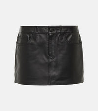 Wardrobe. NYC Micro leather miniskirt
