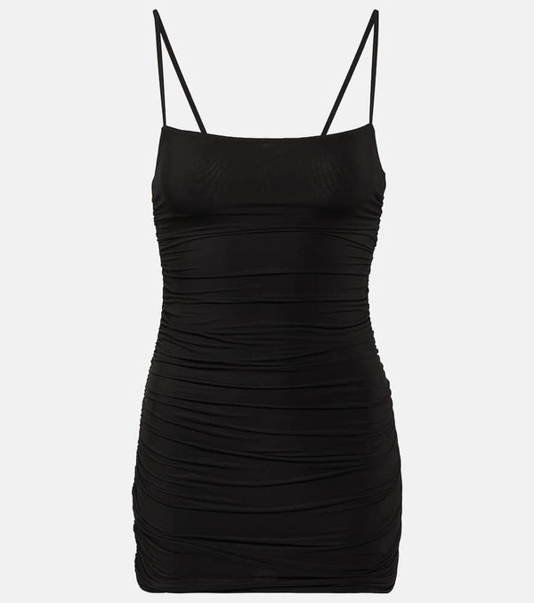 Wardrobe.NYC Ruched jersey minidress