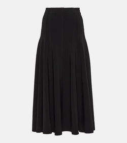 Norma Kamali Grace high-rise jersey midi skirt