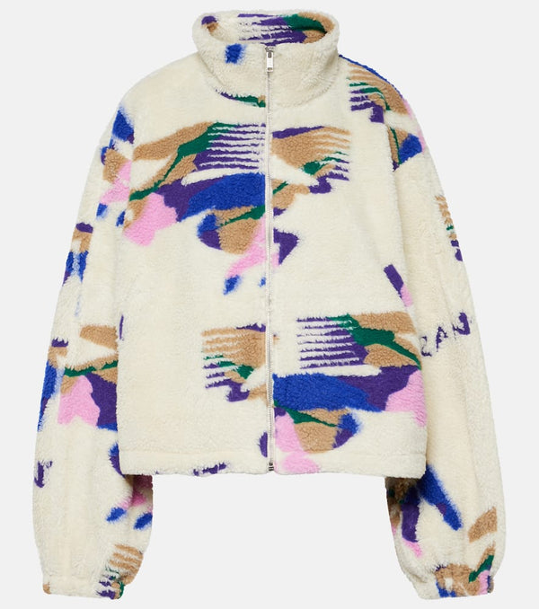 Marant Etoile Mackensy printed teddy jacket