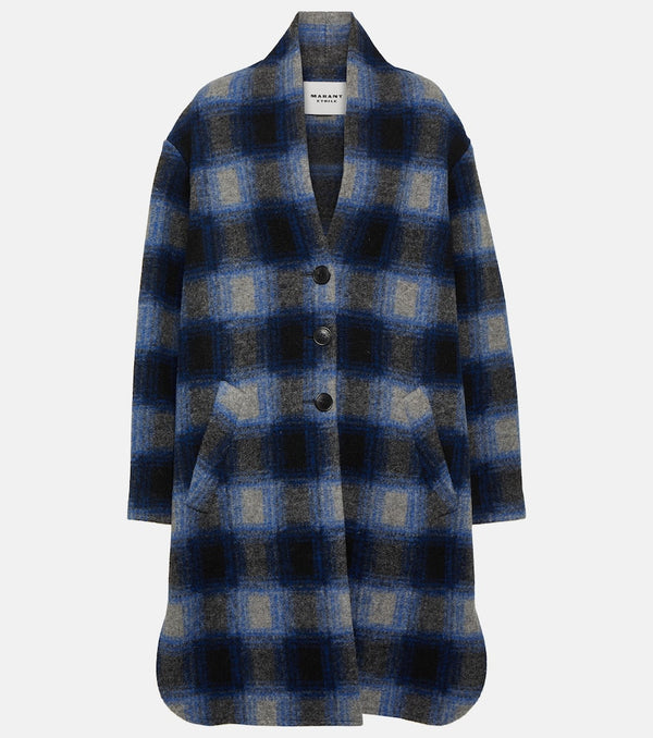 Marant Etoile Gabriel checked coat